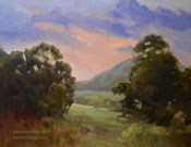Cambria Twilight Shadows oil painting