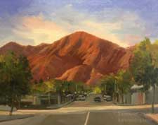 Sierra Madre Sunset with Jones Peak painting art 