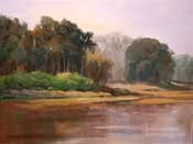 Peaceful Waters - Devereux Slough California Art club Gold Medal painting SOLD