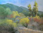 gentle springtime eaton canyon oil painting