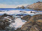 Point Lobos Tide Pool Carmel oil painting