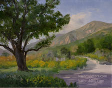 Eaton Canyon Oak Tree Painting