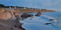 Moonstone Beach Memories oil painting seascape