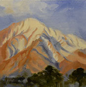Mt. Tom Bishop Sierra Peak landscape mountain oil painting for sale