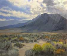 November Bloom - Lone Pine - Eastern Sierra California oil painting impressionist art 