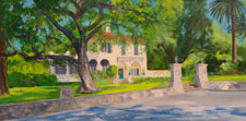 Sierra Madre house portrait painting - commission