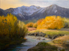 Snowcreek at Mammoth 12 x 16 inch oil painting