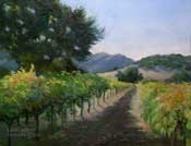 Fruit of the Vine Lucas and Lewellen Vineyard Los Alamos oil painting