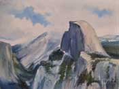 Half Dome Yosemite from Glacier Point oil painting by karen Winters