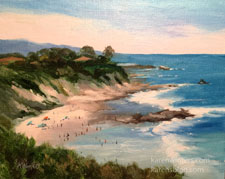 Little Corona Del Mar oil painting