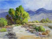 Owens Valley morning sage oil painting