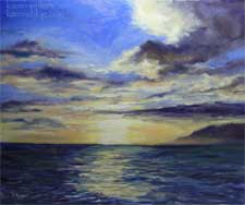 Sea Dreams ocean sunset oil painting