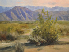 Sunlight and Sand Anza Borrego desert oil painting