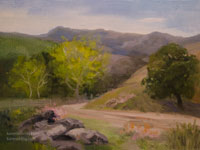 The Waking Sycamores - California Central Coast Oil Painting