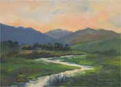 twilight creek yokohl valley road western sierra foothills oil painting karen winters kwinters